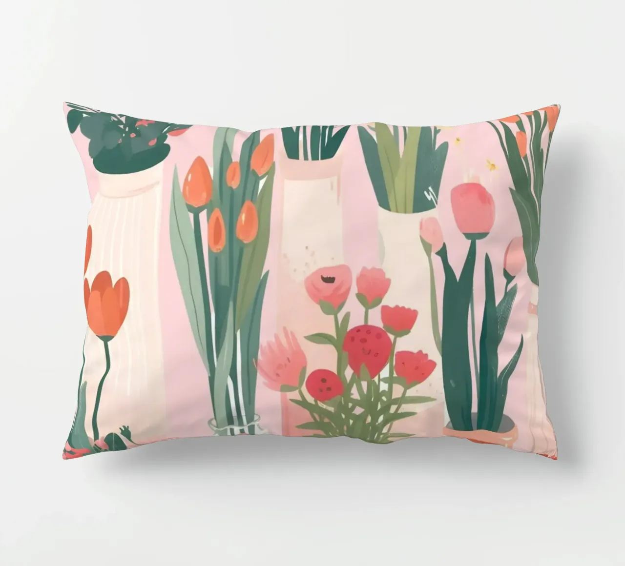 Retro Psychedelic Flower Power Groovy Abstract Art Print decorative cushion by NorwesClub
