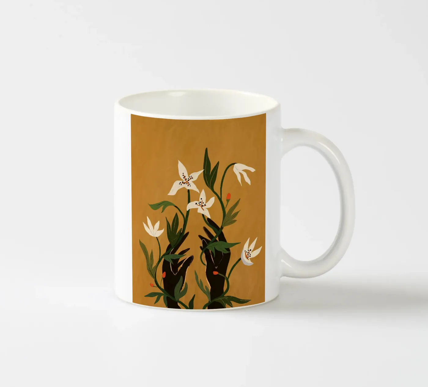 Tangled ceramic mug by Arty Guava