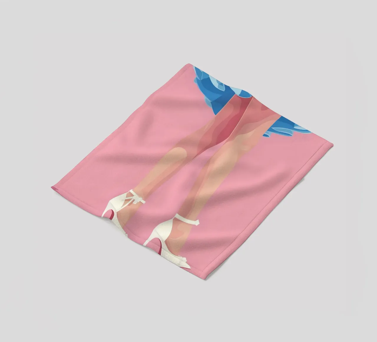 Alice Wonderland Legs Retro Surreal Pop Art Fantasy Print coperta in pile da NorwesClub