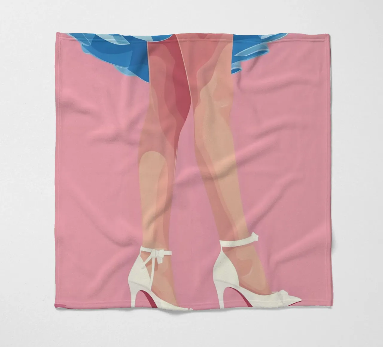 Alice Wonderland Legs Retro Surreal Pop Art Fantasy Print coperta in pile da NorwesClub