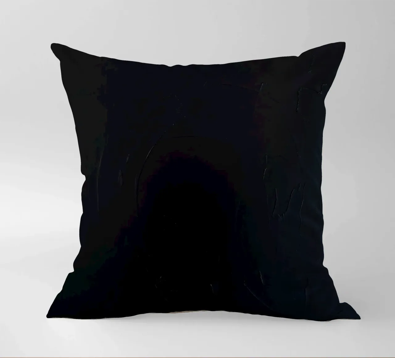 Dark textured surface with subtle variations in hues decorative cushion by DesignDoodle