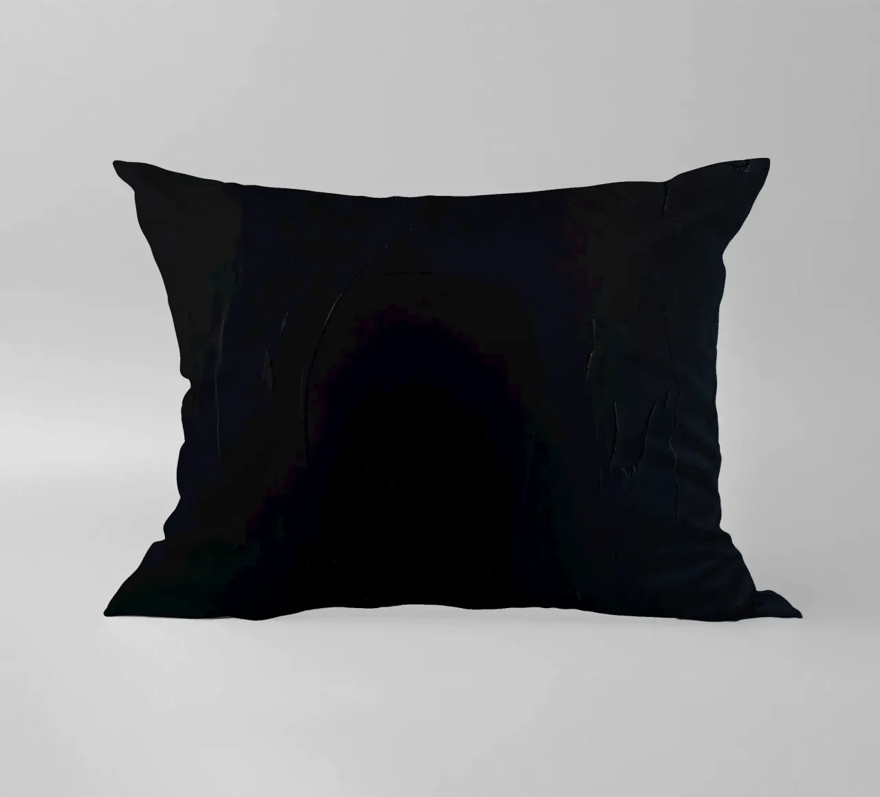 Dark textured surface with subtle variations in hues decorative cushion by DesignDoodle