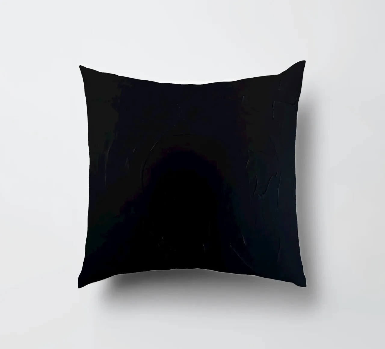 Dark textured surface with subtle variations in hues decorative cushion by DesignDoodle