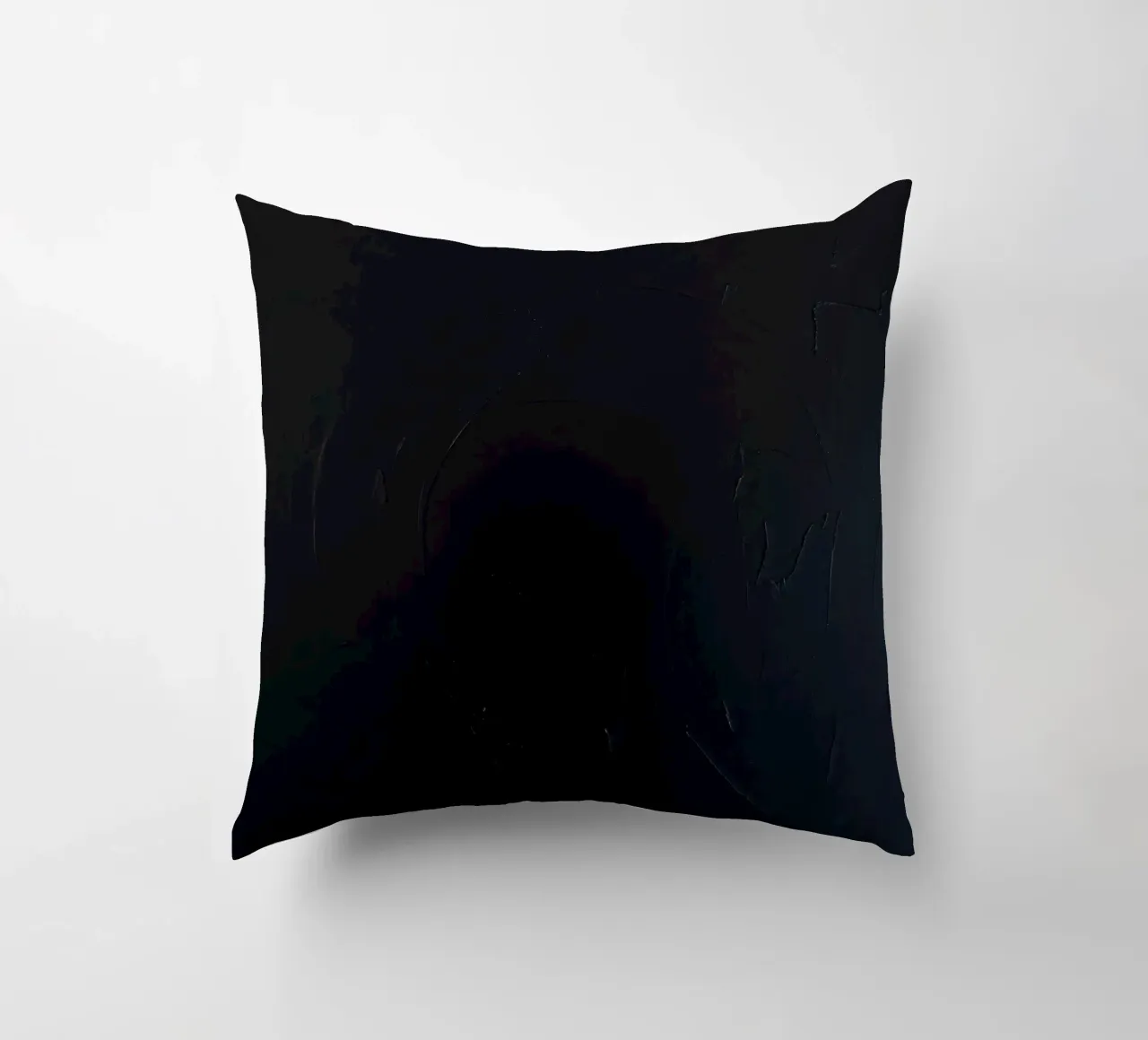 Dark textured surface with subtle variations in hues decorative cushion by DesignDoodle