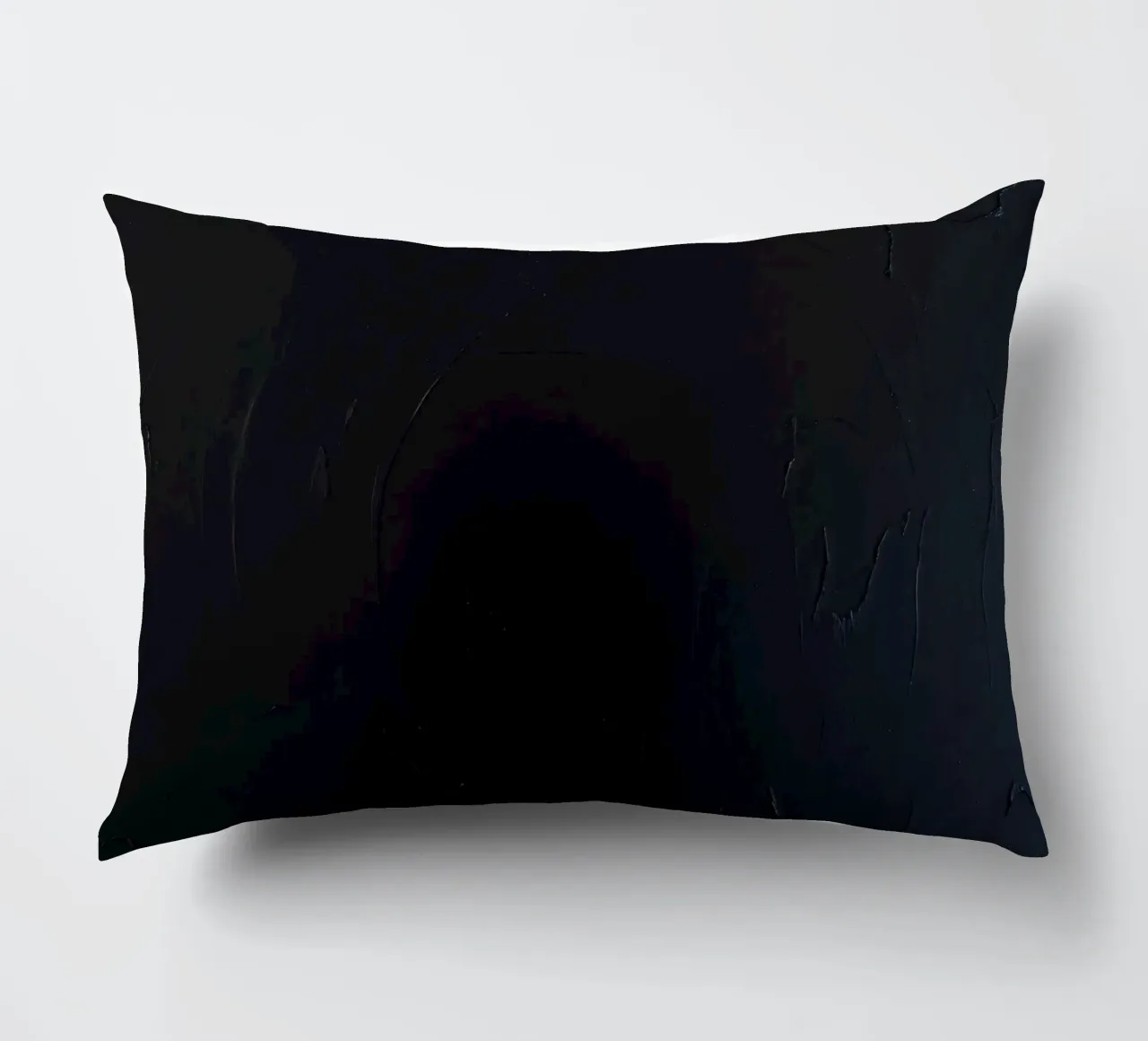 Dark textured surface with subtle variations in hues decorative cushion by DesignDoodle
