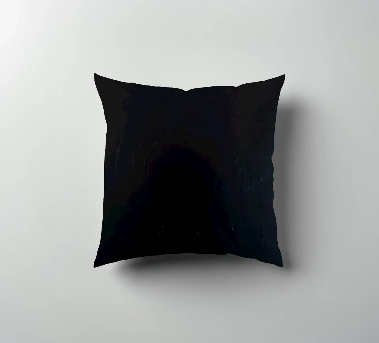 Dark textured surface with subtle variations in hues decorative cushion by DesignDoodle