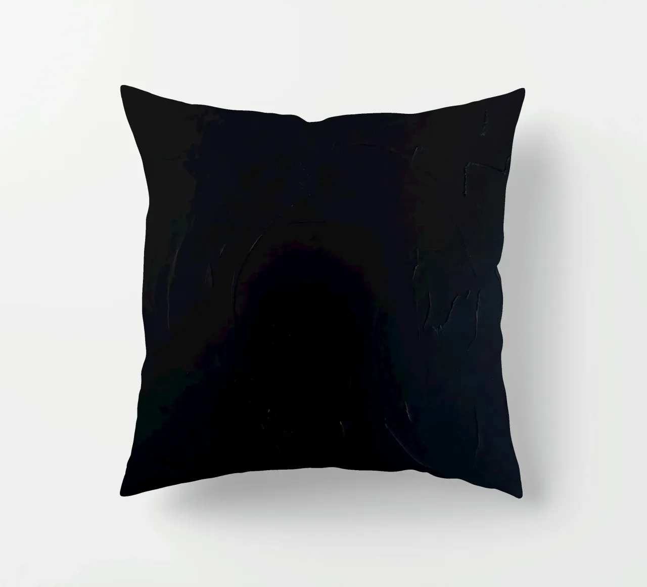 Dark textured surface with subtle variations in hues decorative cushion by DesignDoodle