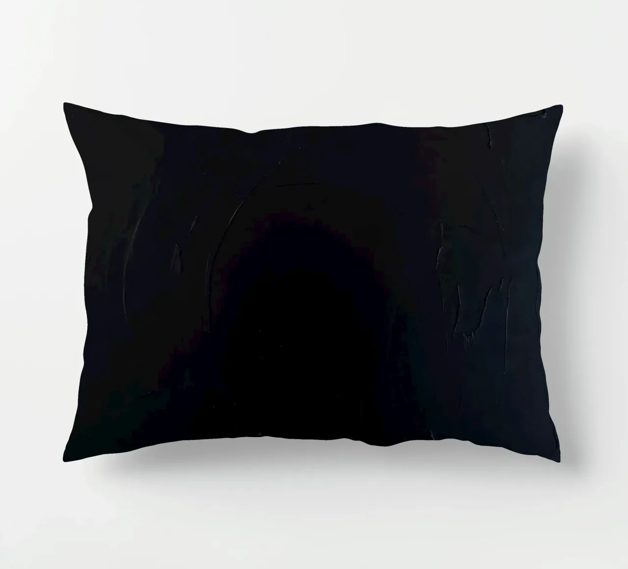Dark textured surface with subtle variations in hues decorative cushion by DesignDoodle