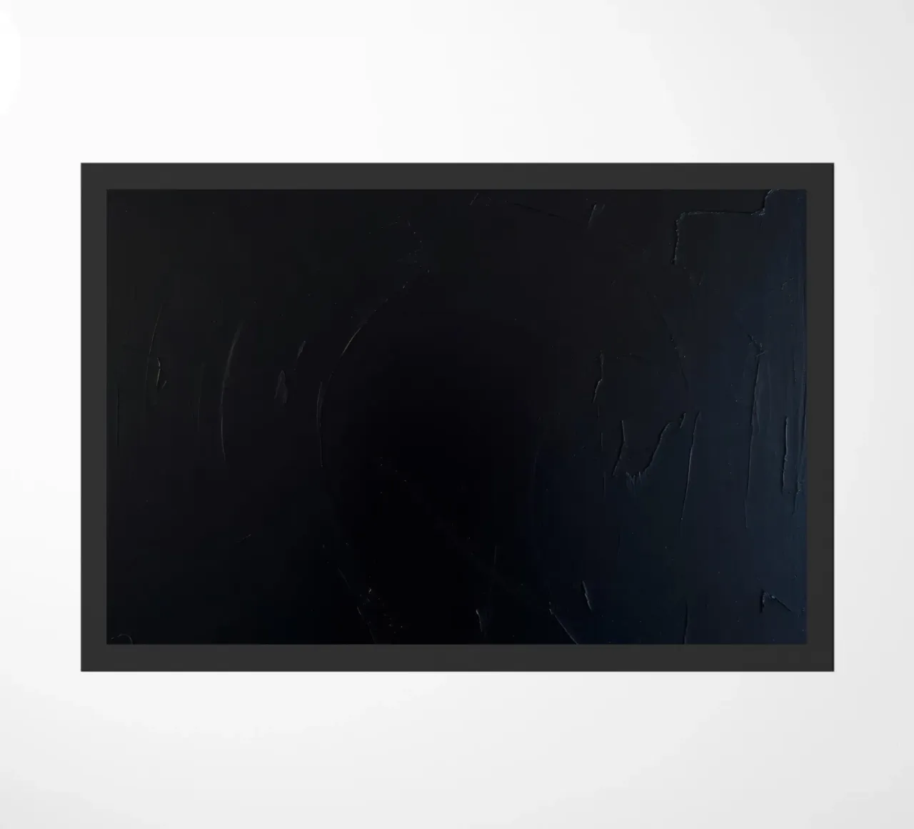 Dark textured surface with subtle variations in hues doormat by DesignDoodle
