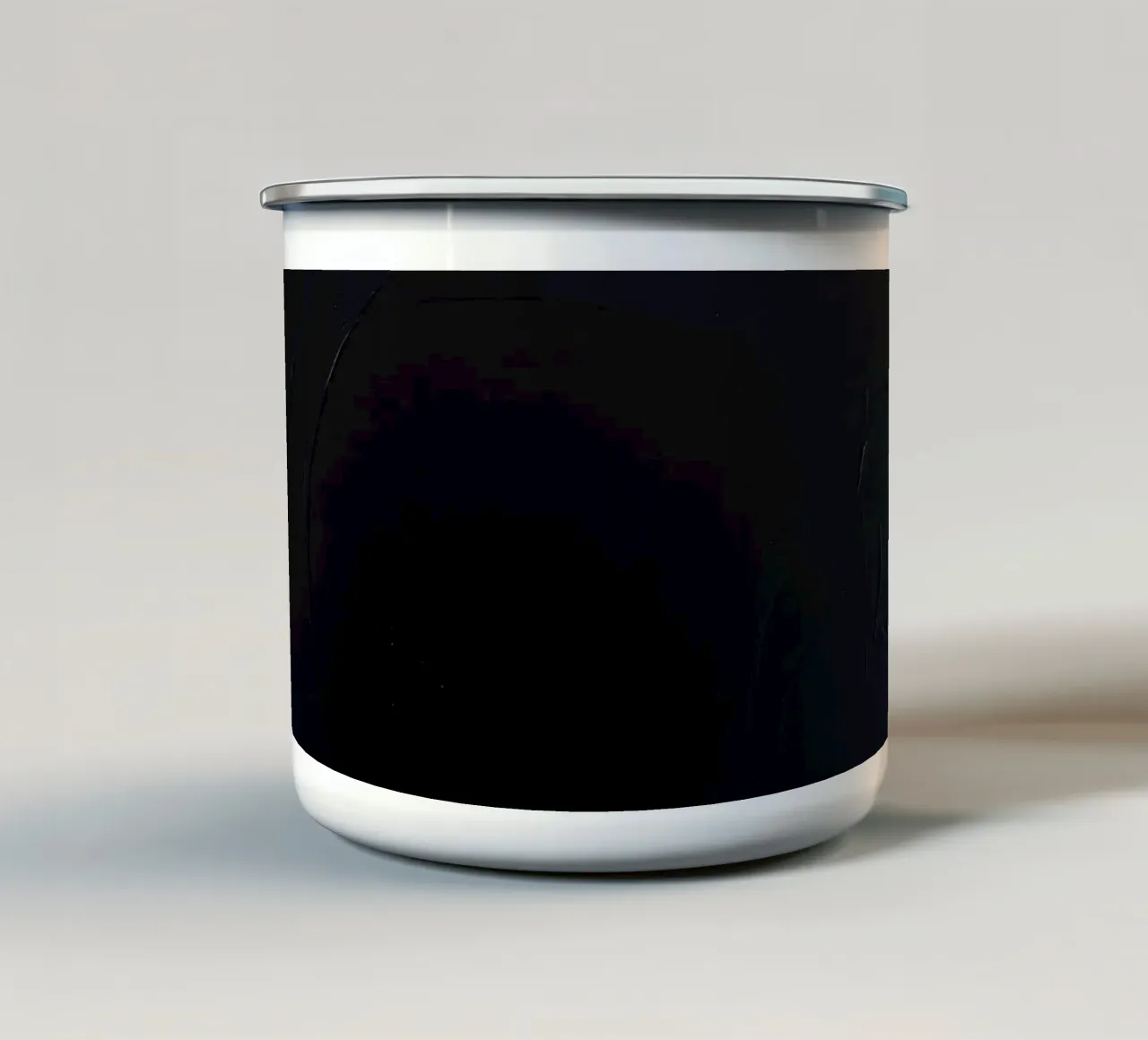 Dark textured surface with subtle variations in hues enamel mug by DesignDoodle