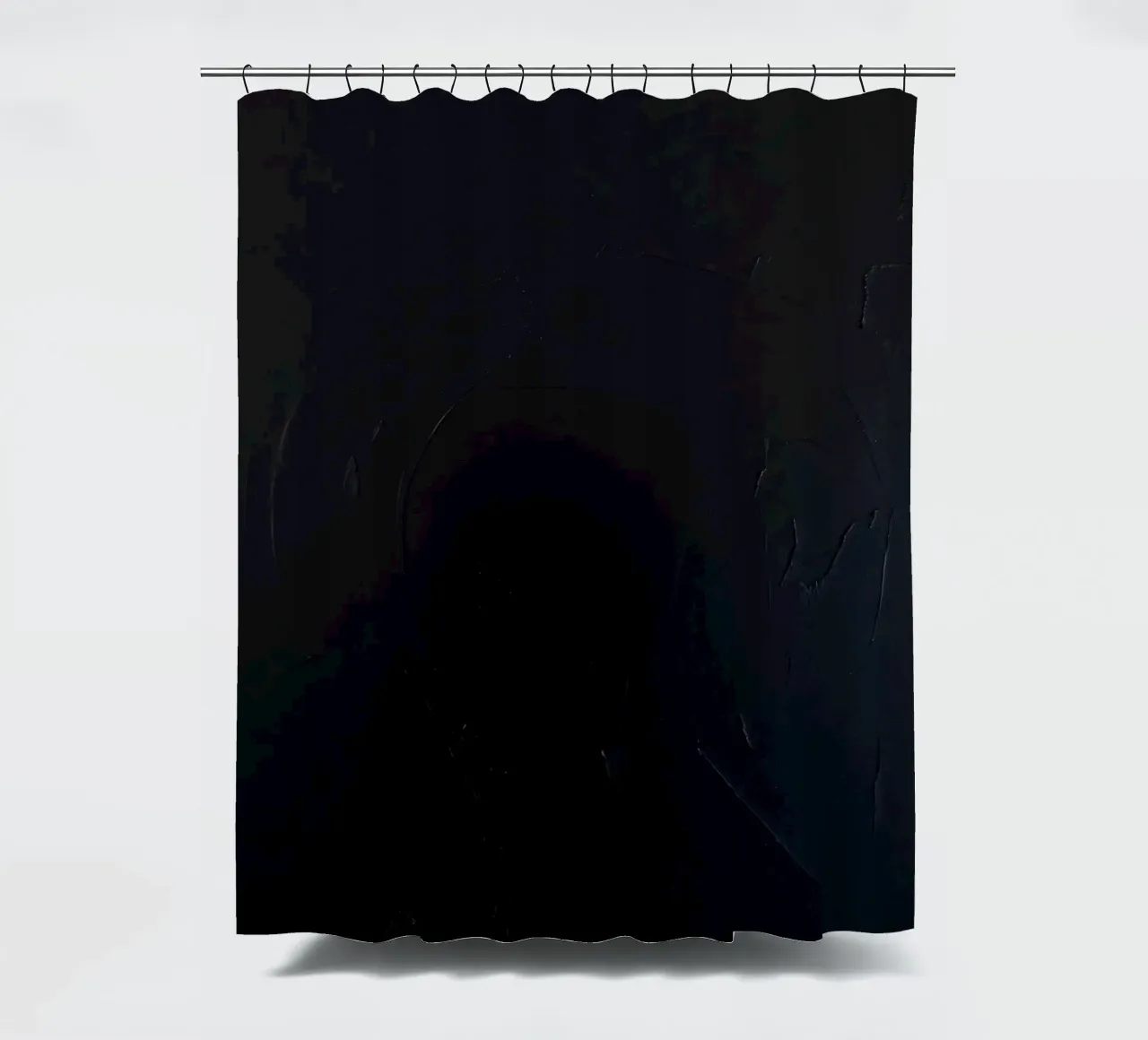 Dark textured surface with subtle variations in hues shower curtain by DesignDoodle