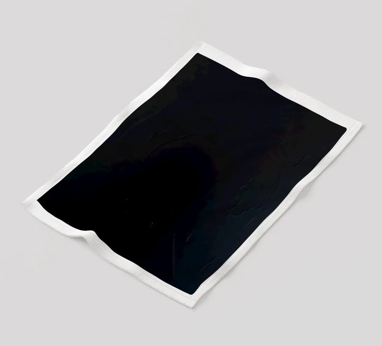 Dark textured surface with subtle variations in hues fleece blanket by DesignDoodle