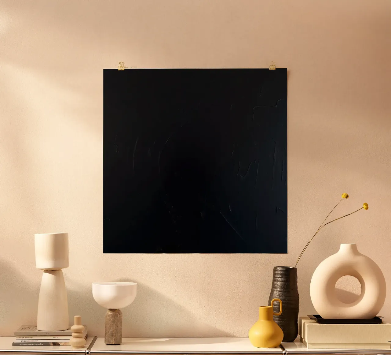 Dark textured surface with subtle variations in hues hahnemühle by DesignDoodle