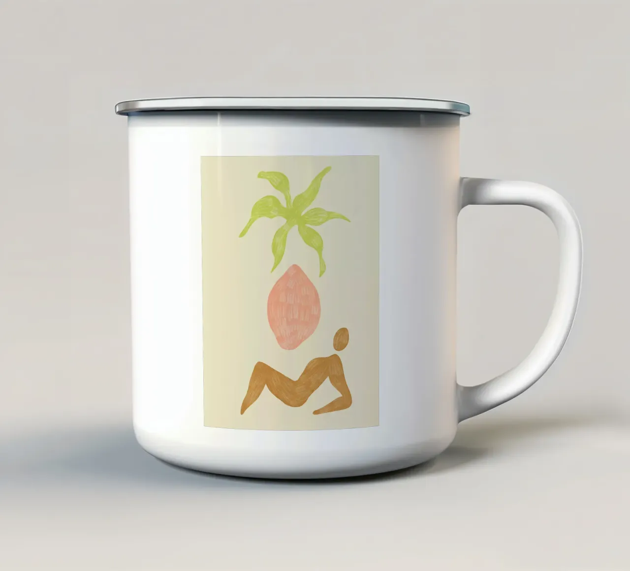 Summer Abstract tazza in smalto da Arty Guava