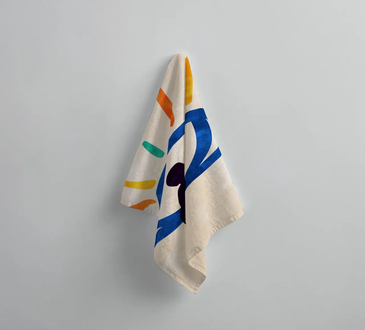 Eye of Silence, Rays of Hope towel by Kintsugi99