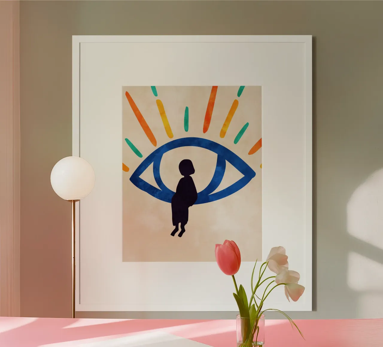 Eye of Silence, Rays of Hope poster by Kintsugi99