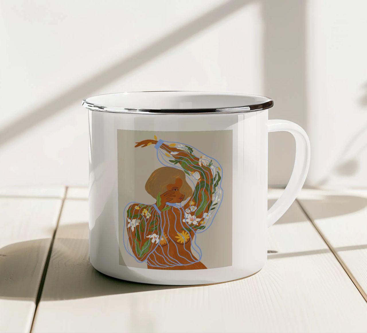 Nurture & Grow tazza in smalto da Arty Guava