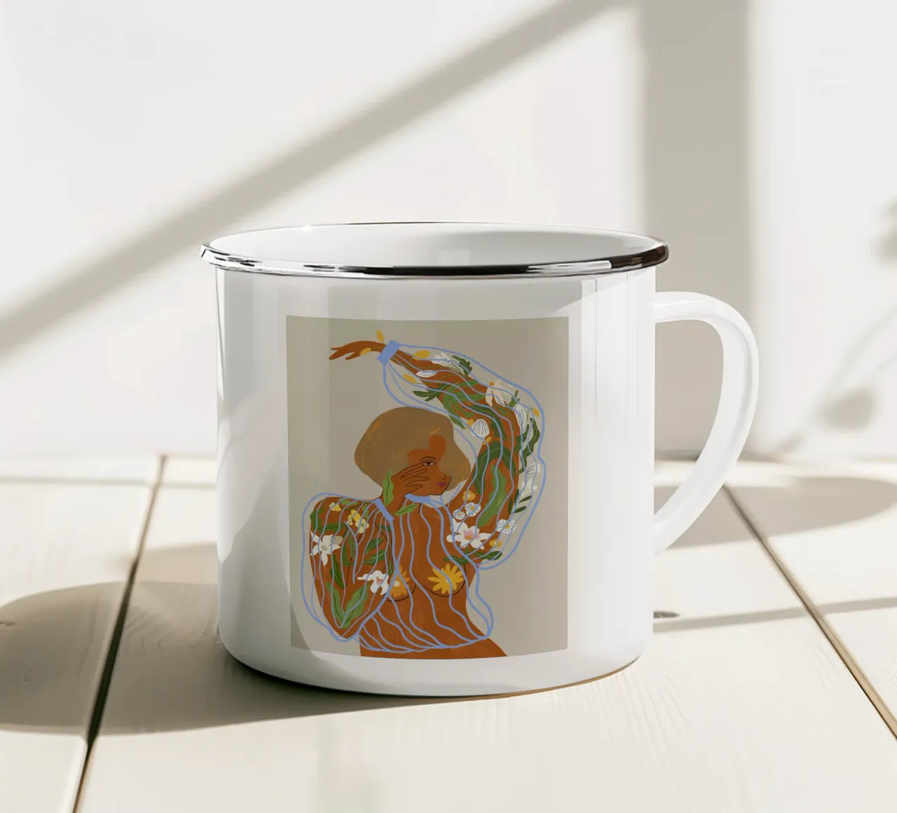 Nurture & Grow tazza in smalto da Arty Guava