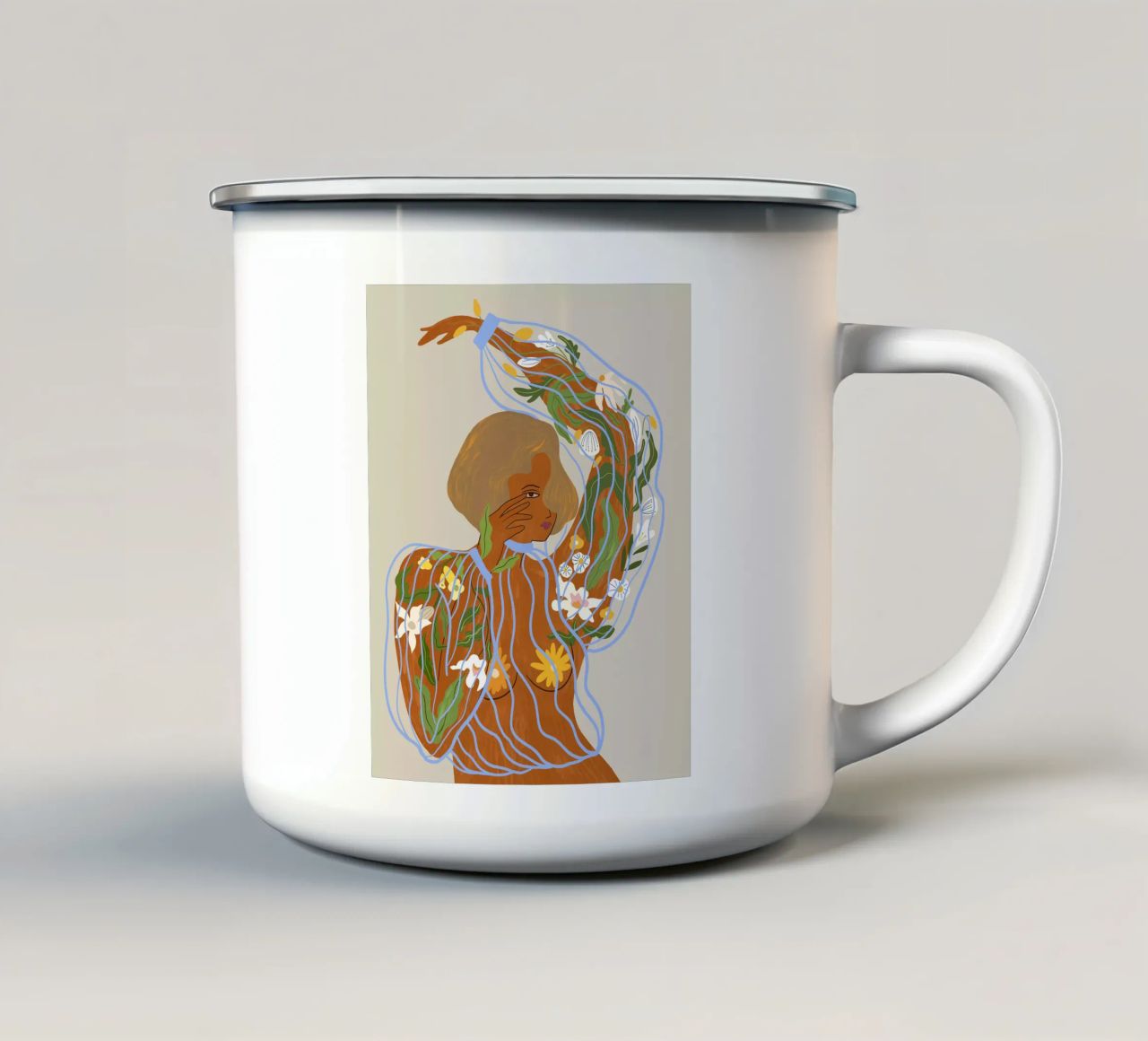 Nurture & Grow tazza in smalto da Arty Guava