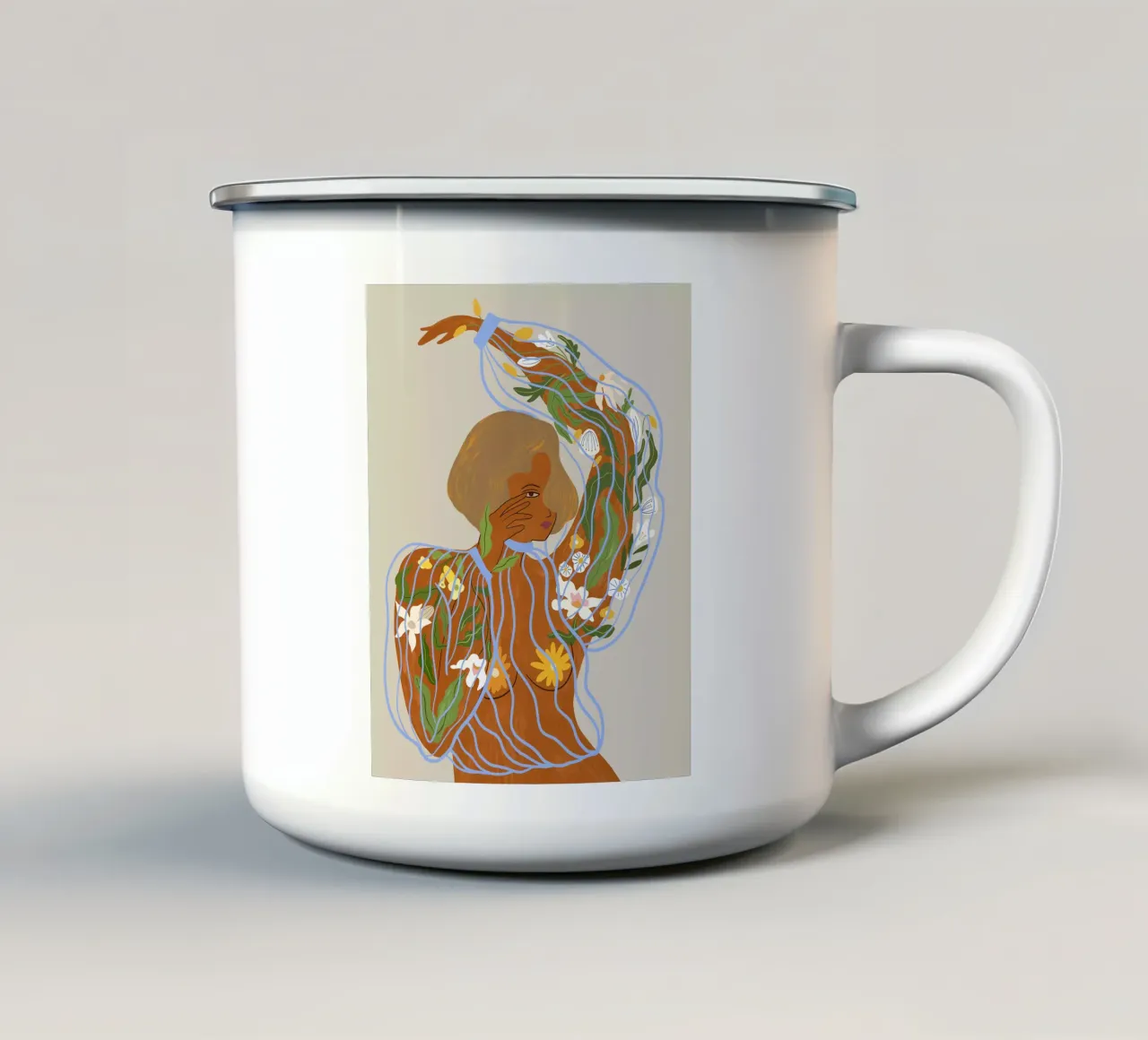 Nurture & Grow tazza in smalto da Arty Guava