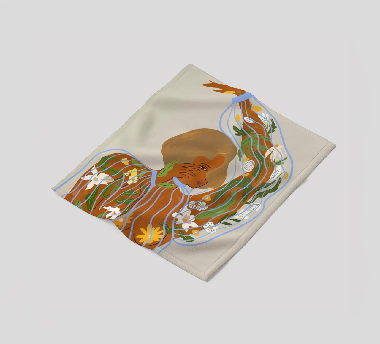 Nurture & Grow fleece blanket by Arty Guava