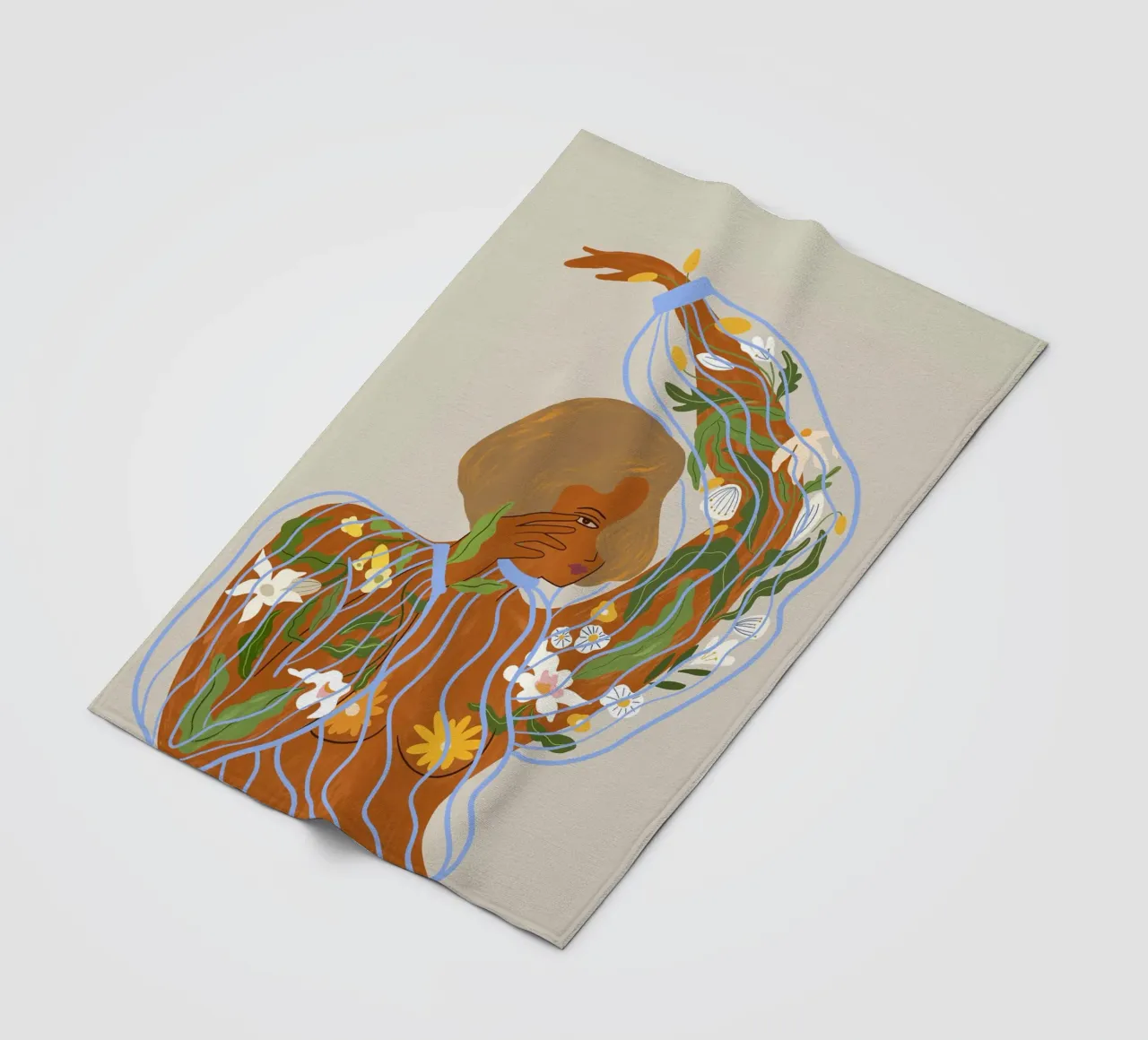 Nurture & Grow fleece blanket by Arty Guava