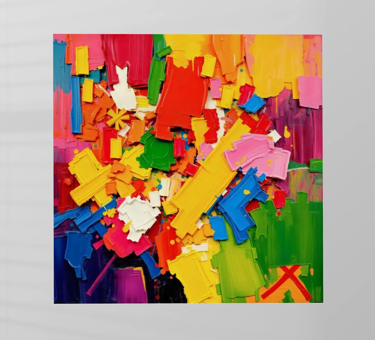 Esplosione di colori vivaci con forme e texture astratte pellicola backlit da DesignDoodle