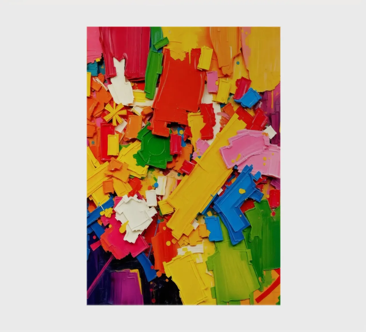 Esplosione di colori vivaci con forme e texture astratte diario da DesignDoodle