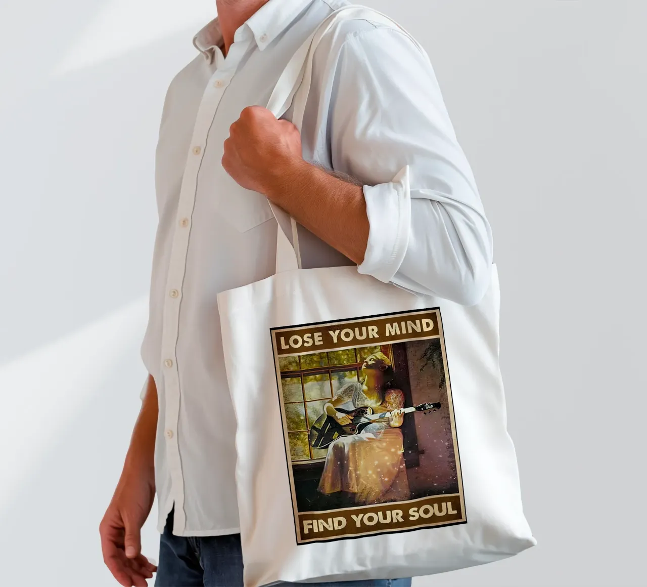 Girl Plays Guitar tote bag by Aaronshop