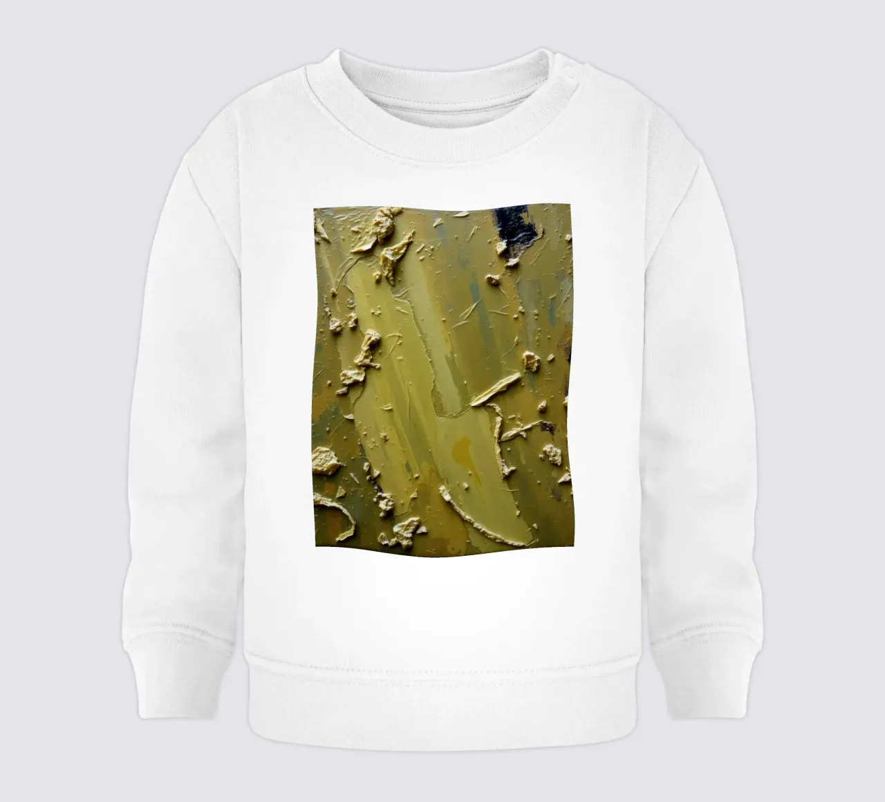 Cuadro abstracto único con superficie texturizada sudadera de bebé de DesignDoodle