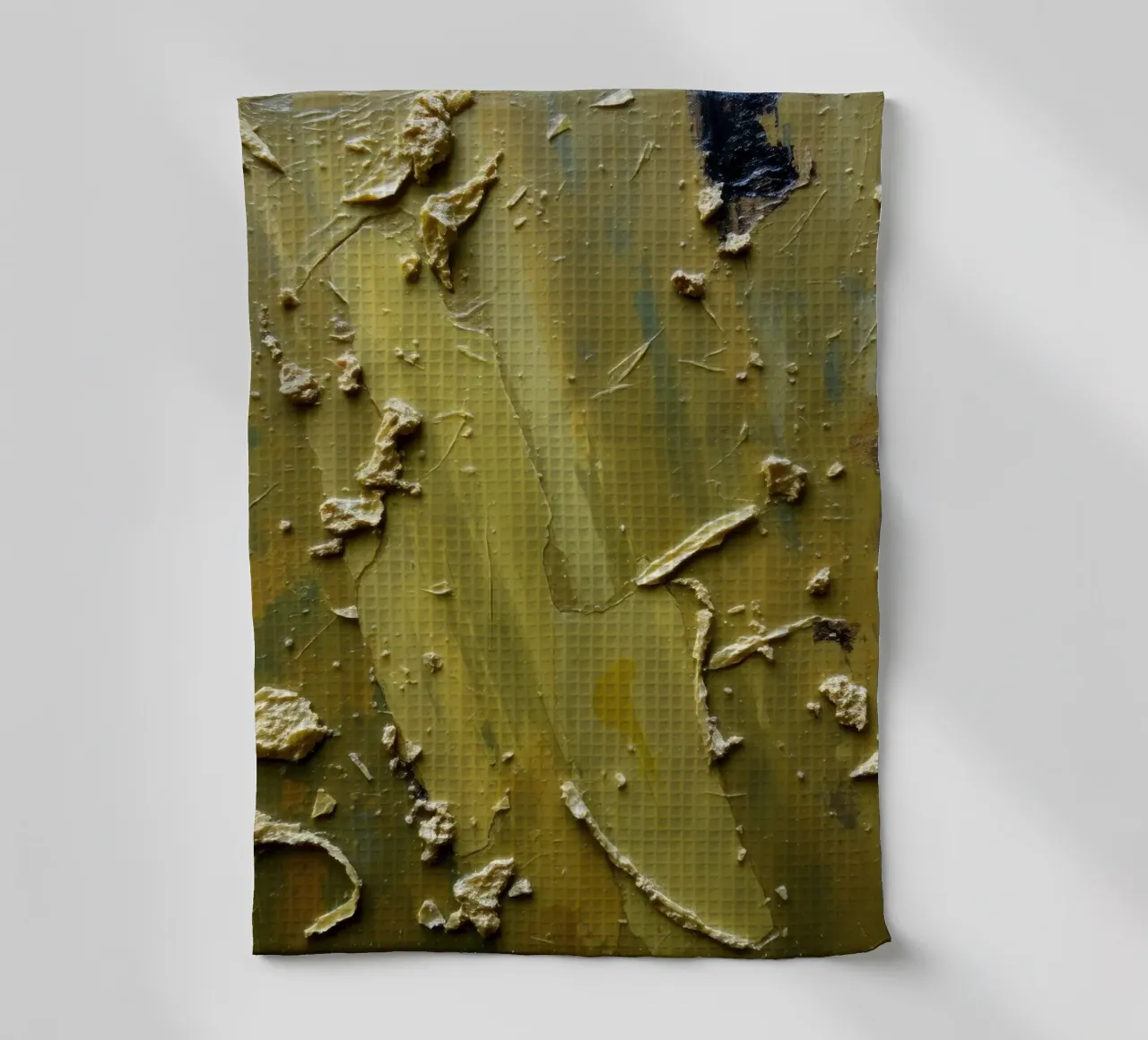 Peinture abstraite unique présentant une surface texturée torchon de DesignDoodle