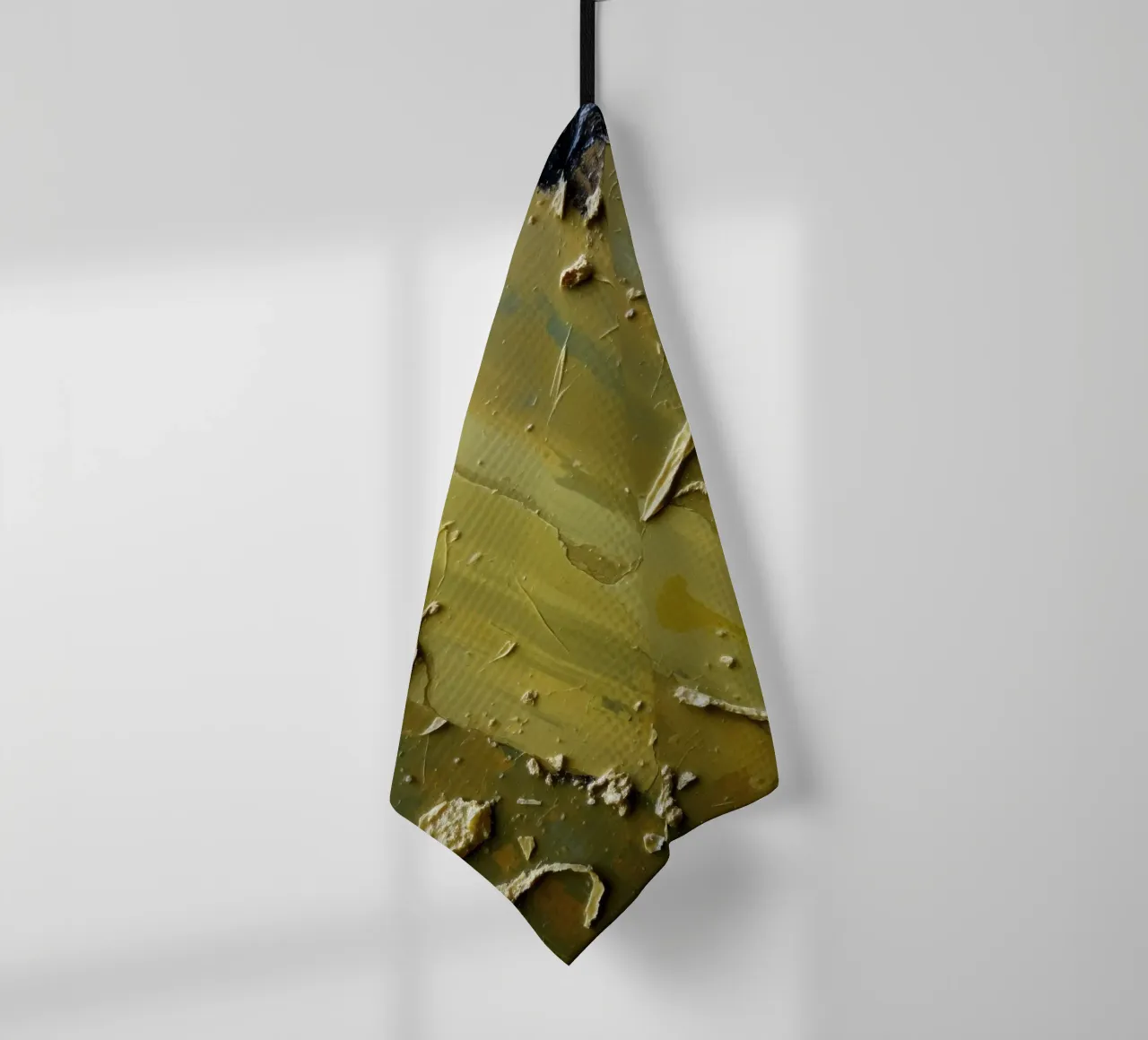 Peinture abstraite unique présentant une surface texturée torchon de DesignDoodle