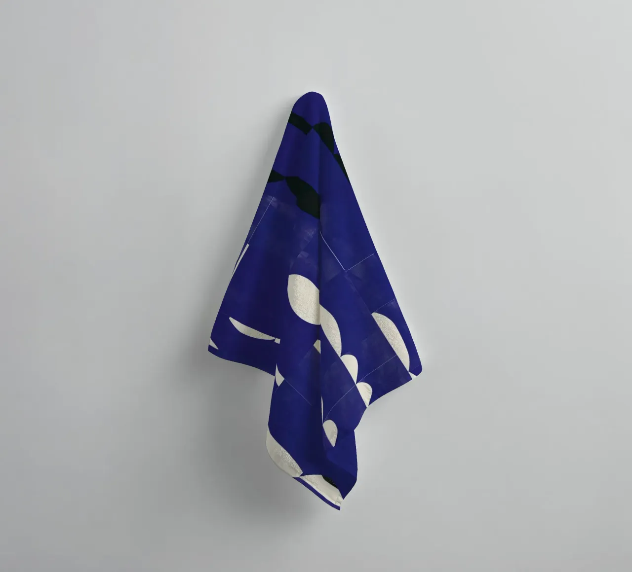 Ultramarijn concaaf badhanddoek van Little Dean