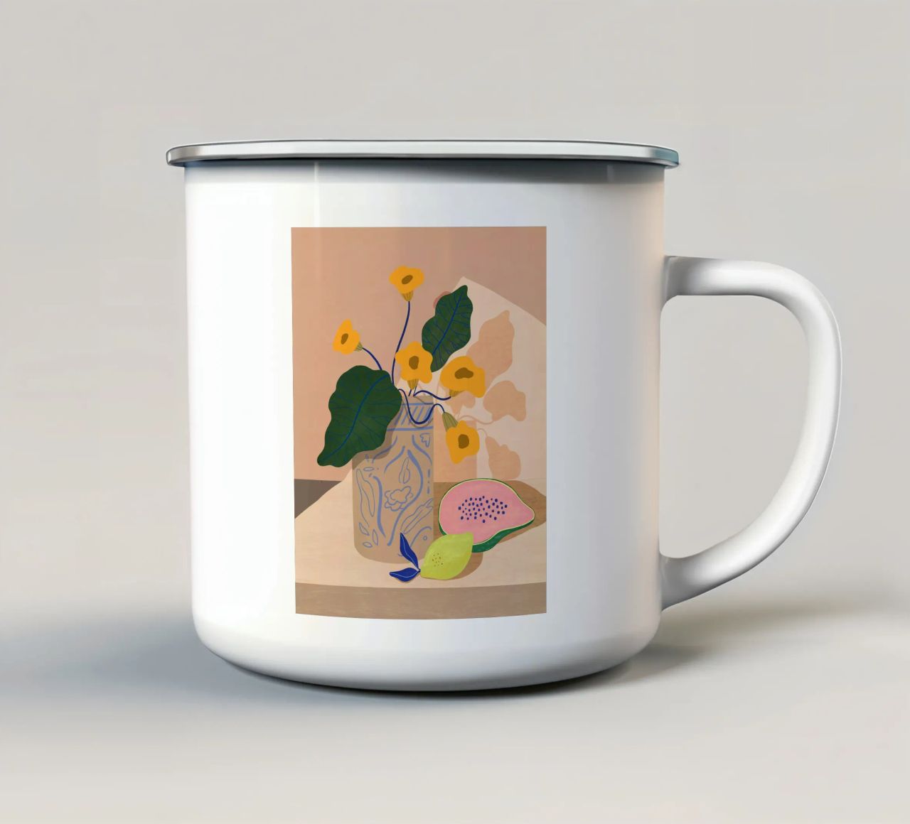 Lemon Papaya tazza in smalto da Arty Guava