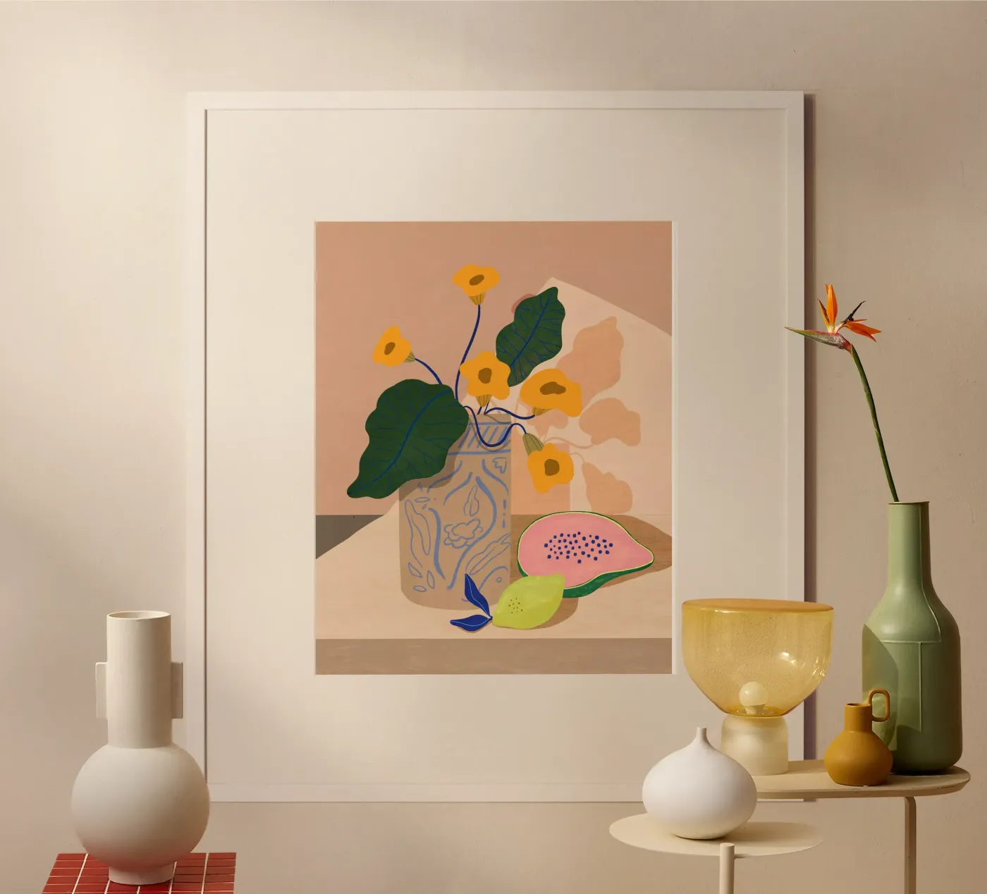 Lemon Papaya poster da Arty Guava