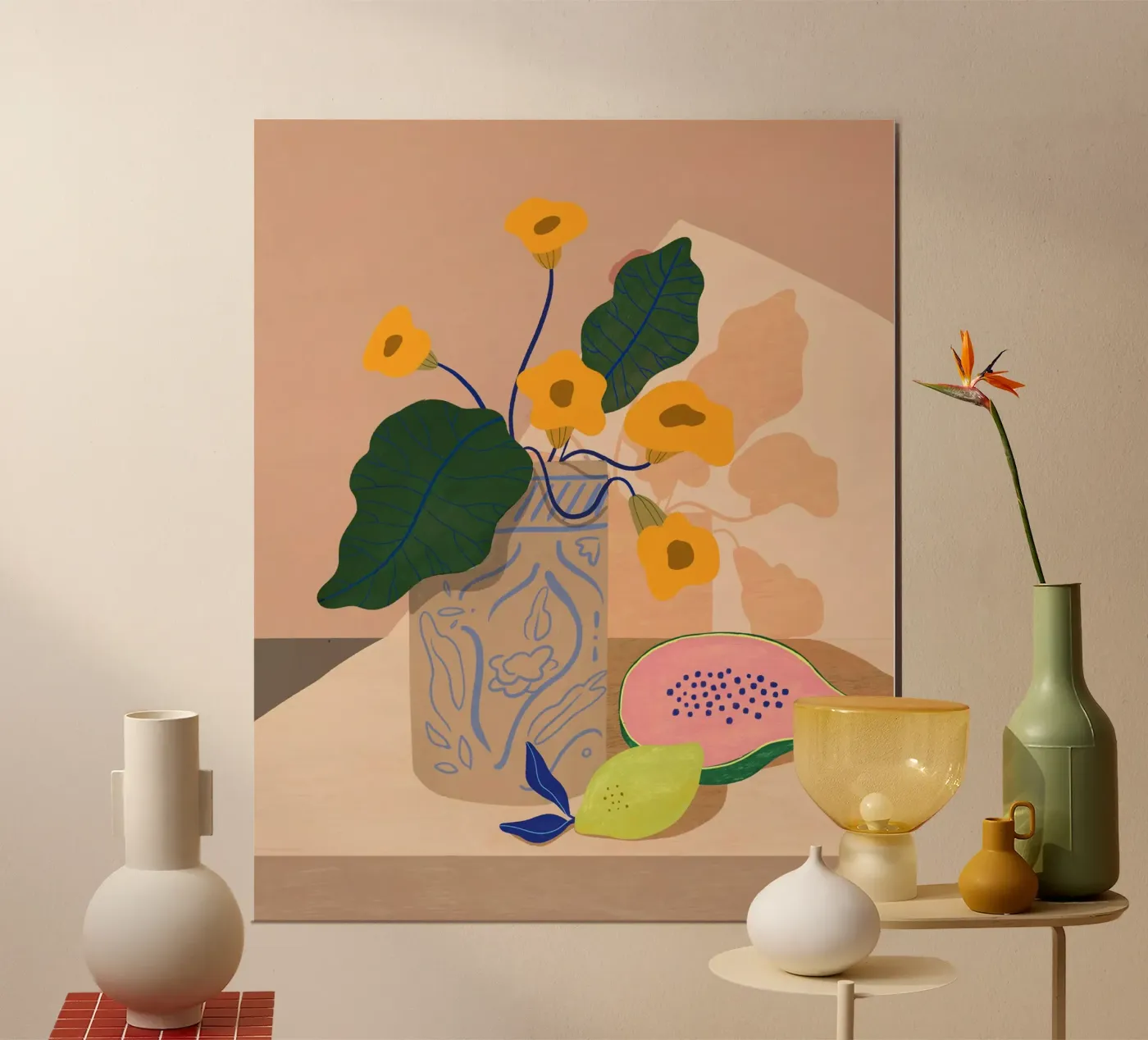 Lemon Papaya poster da Arty Guava