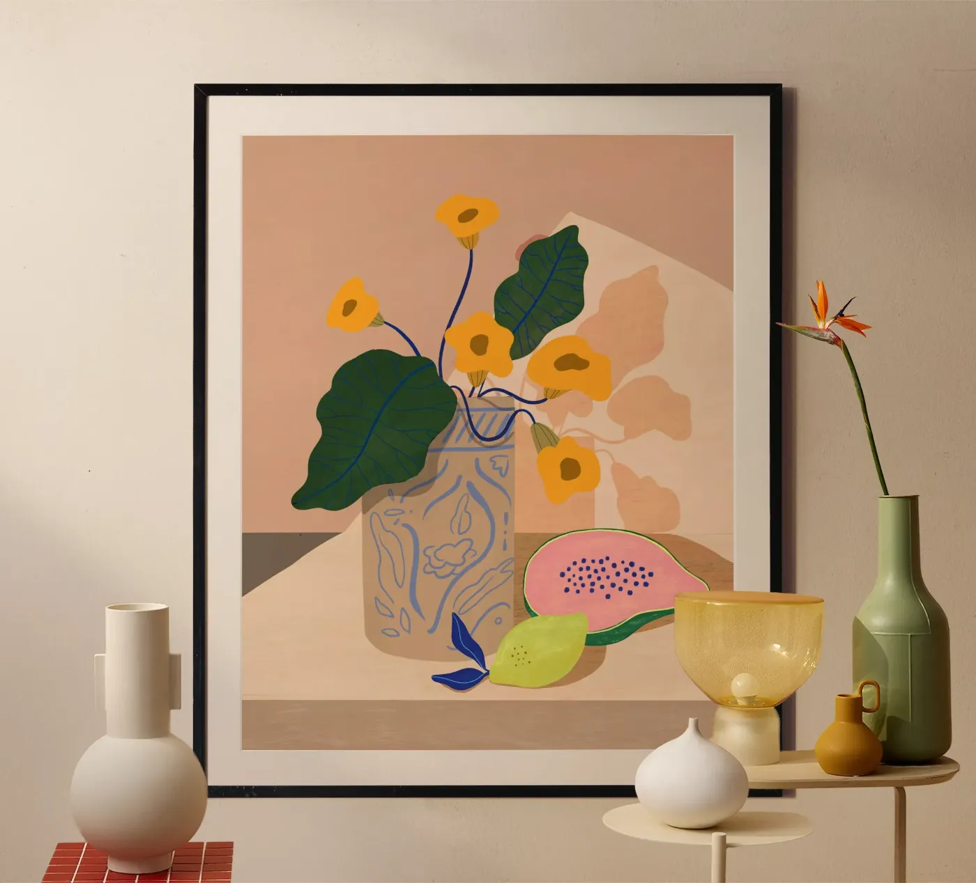 Lemon Papaya poster da Arty Guava