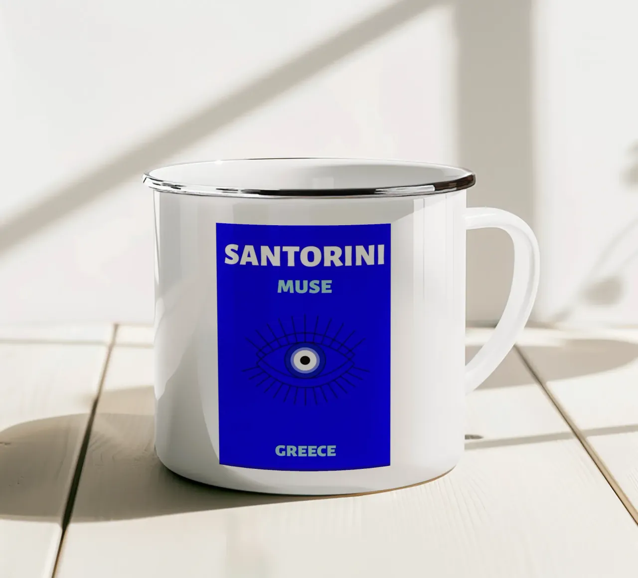 Amuleto protettivo mistico pop art psichedelico del malocchio tazza in smalto da NorwesClub
