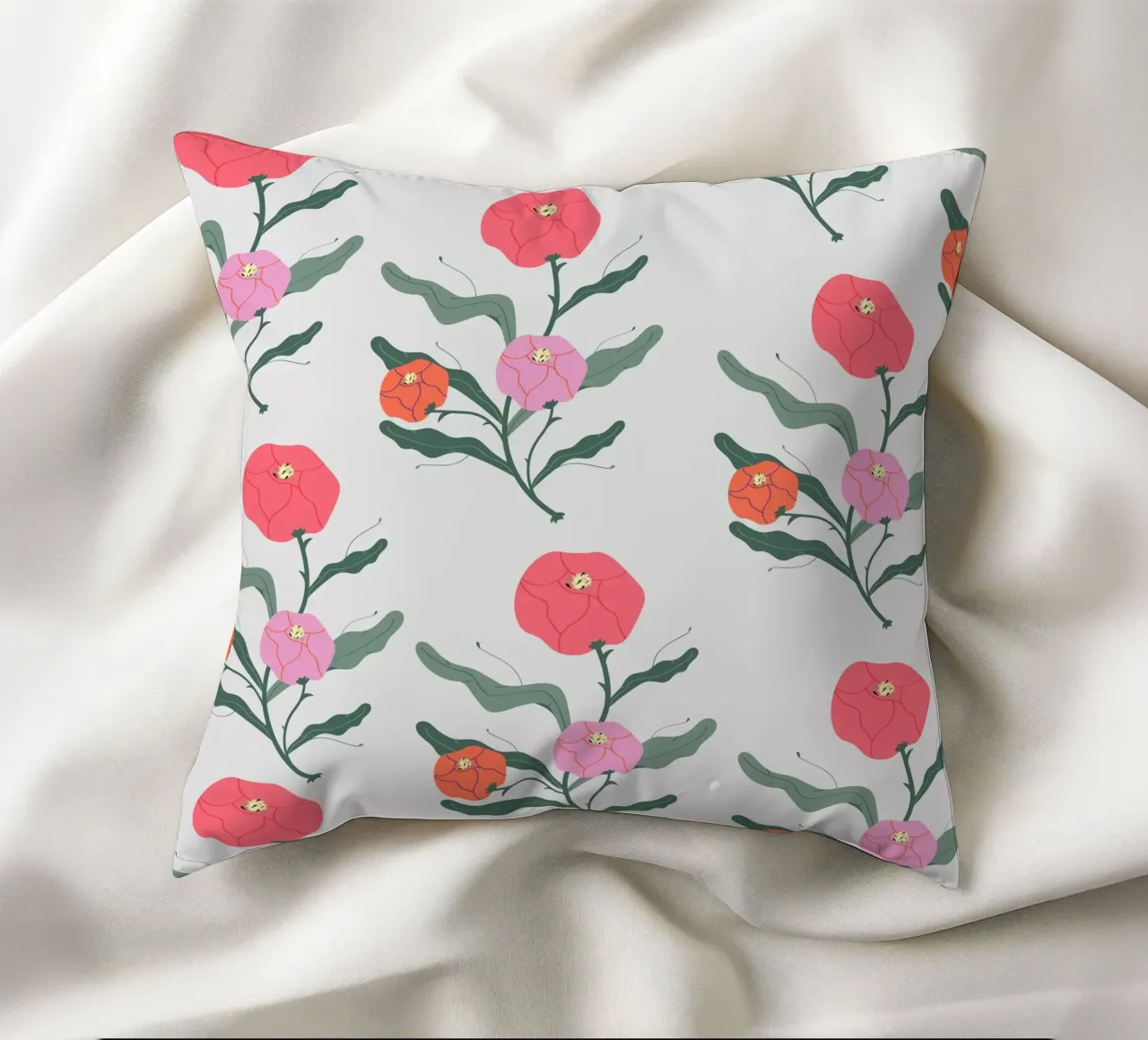 Poeony Pattern cuscino da Silvie Illustration