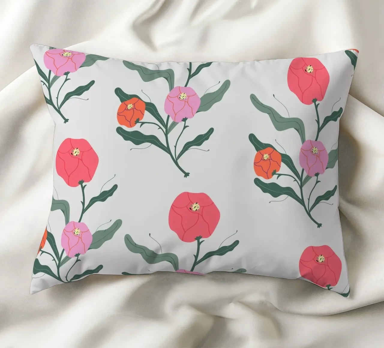 Poeony Pattern cuscino da Silvie Illustration