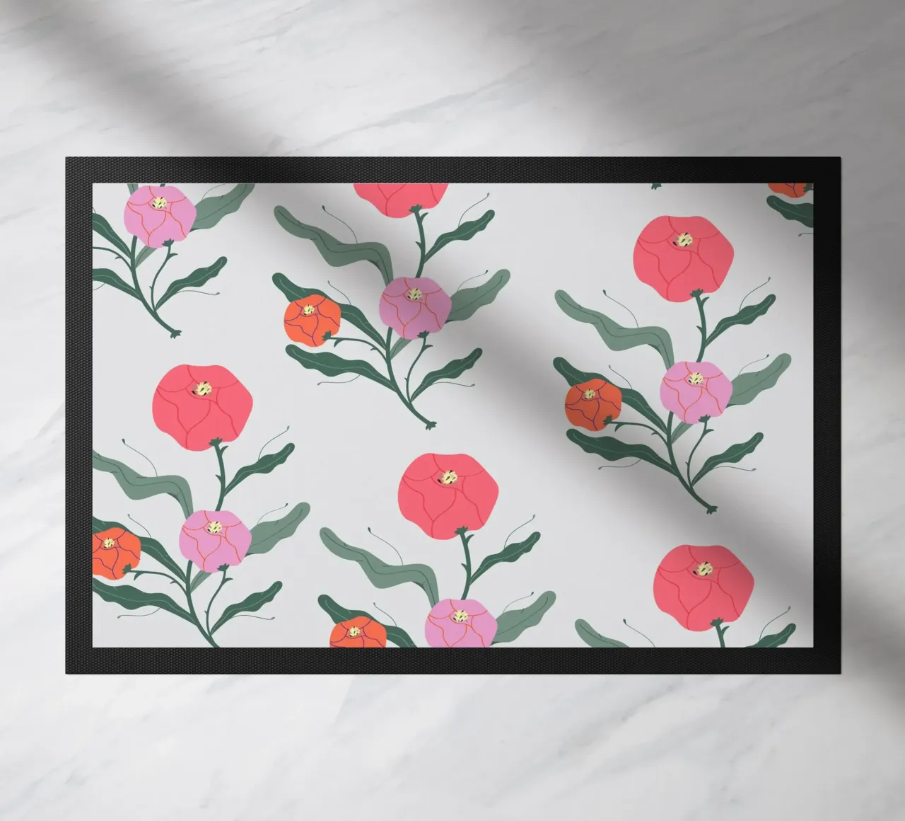 Poeony Pattern zerbino da Silvie Illustration