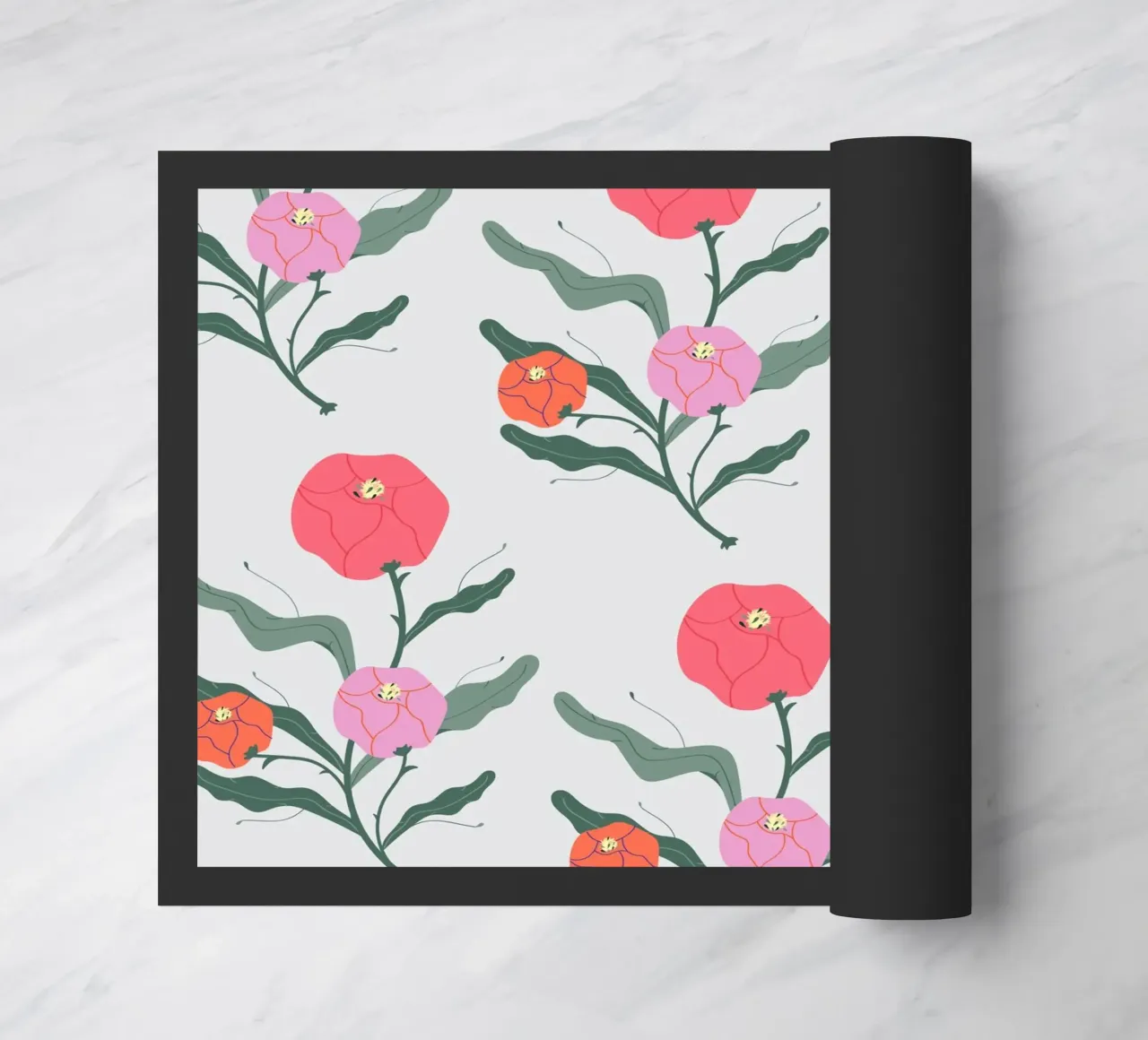 Poeony Pattern zerbino da Silvie Illustration