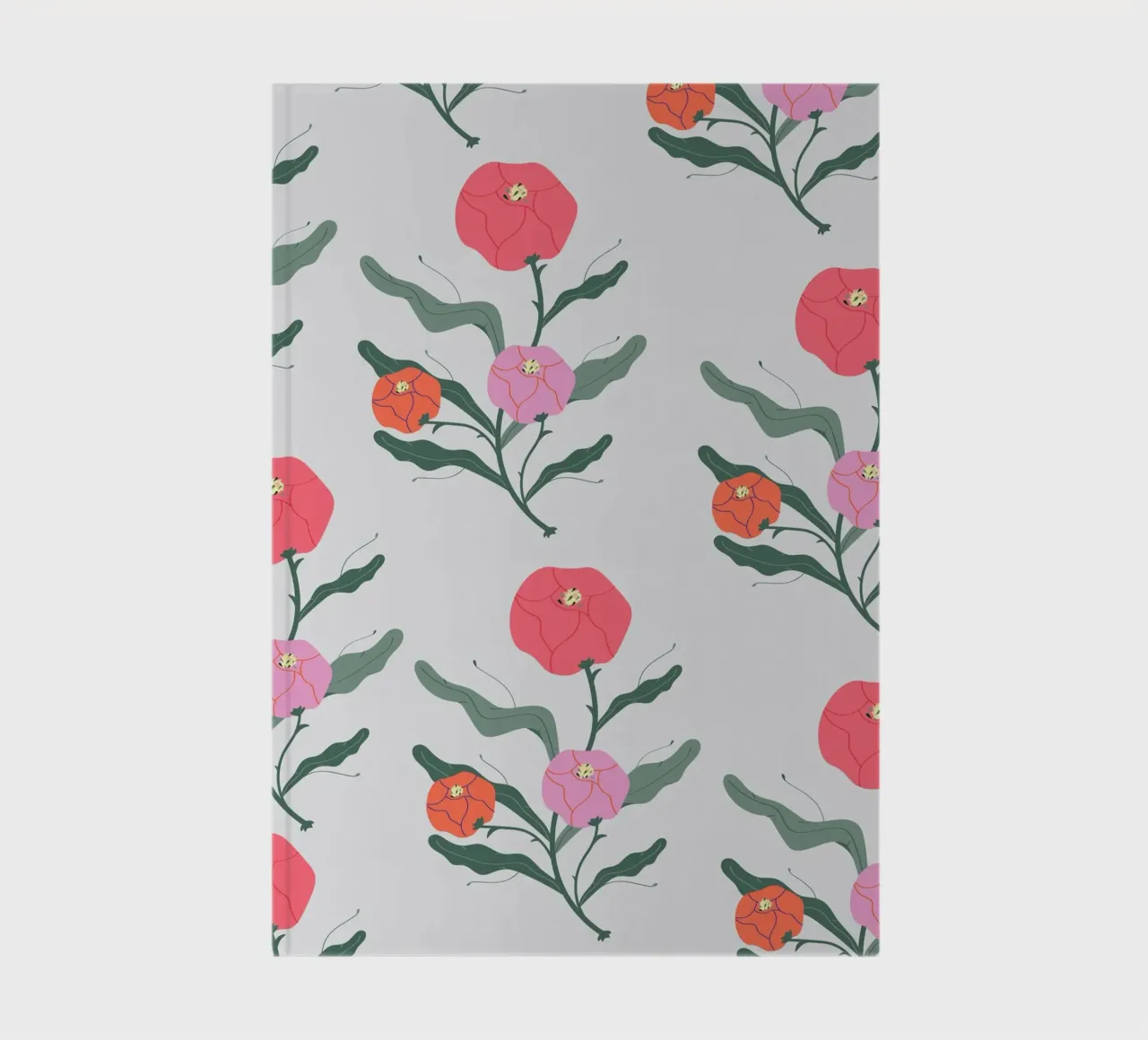 Poeony Pattern notebook by Silvie Illustration