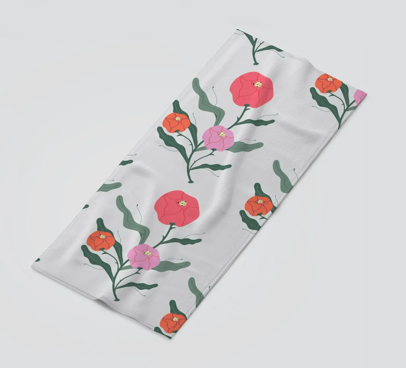 Poeony Pattern serviette de plage de Silvie Illustration