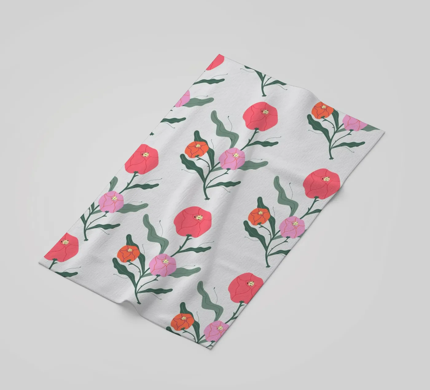 Poeony Pattern serviette de plage de Silvie Illustration