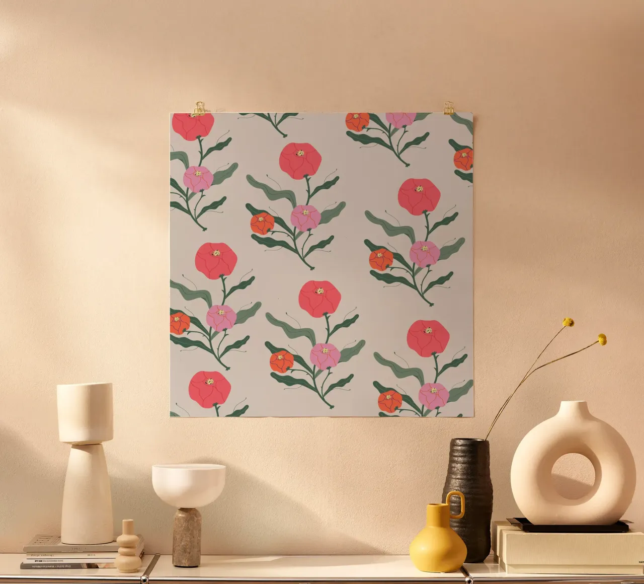 Poeony Pattern poster da Silvie Illustration