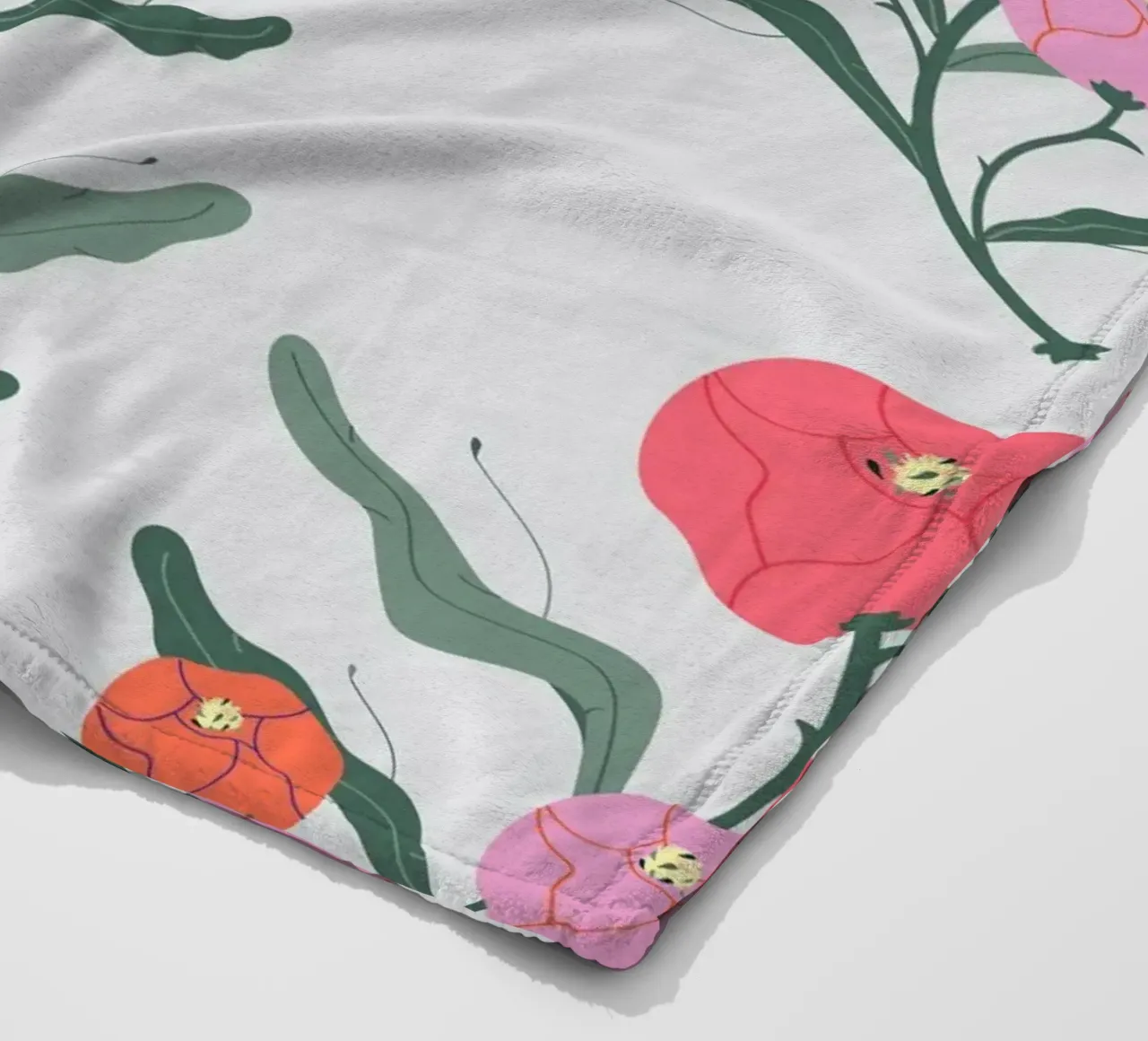 Poeony Pattern coperta in pile da Silvie Illustration