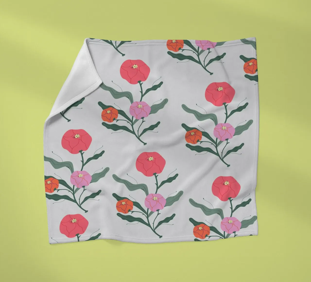 Poeony Pattern coperta in pile da Silvie Illustration
