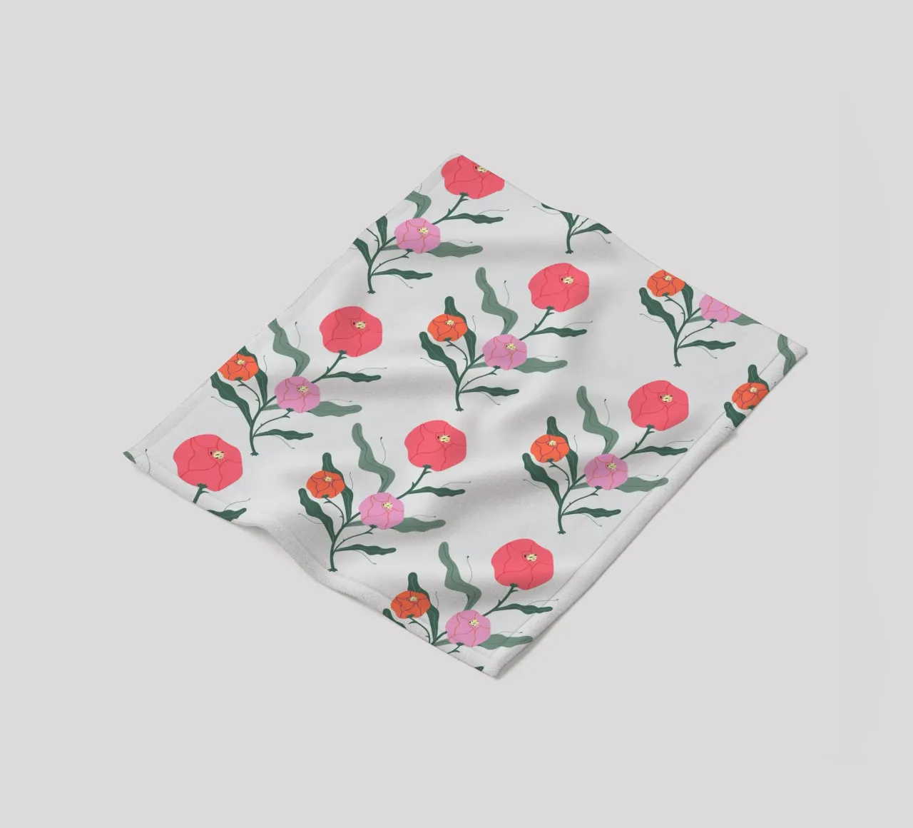 Poeony Pattern coperta in pile da Silvie Illustration