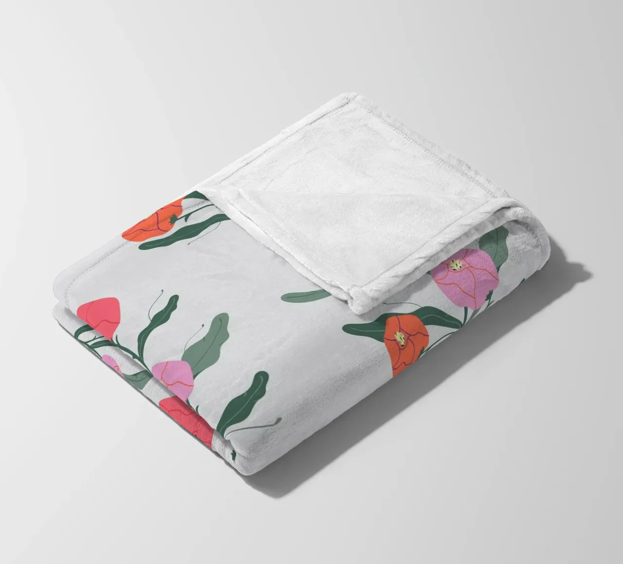 Poeony Pattern coperta in pile da Silvie Illustration